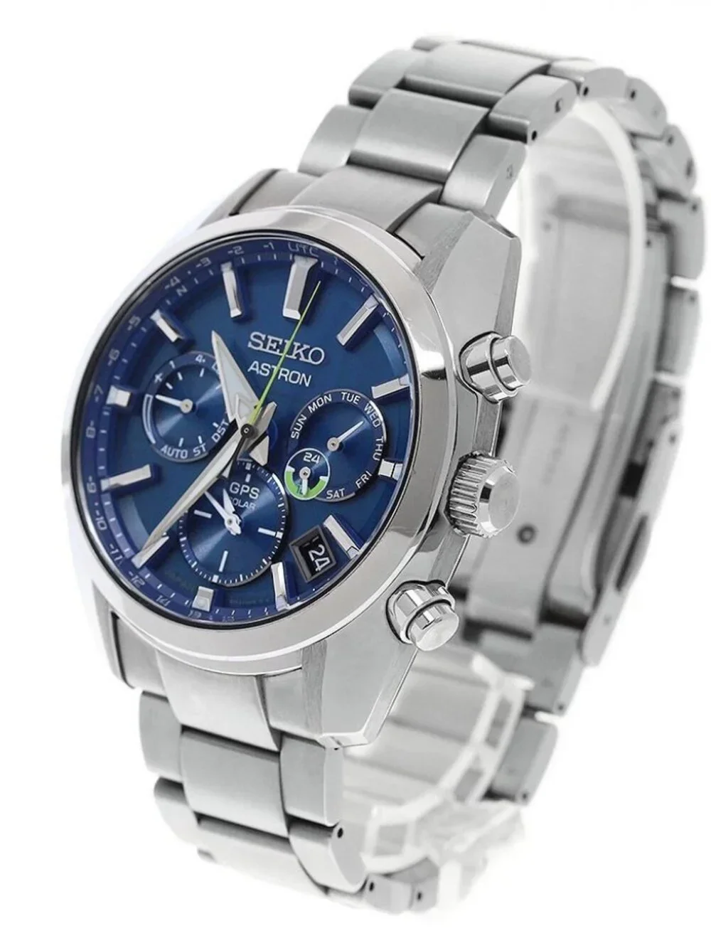SEIKO Astron SBXC055/5X53-0AJ0 blue Dial Solar Powered Radio Men's Watch_967134